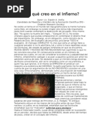 Por qué creo en el Infierno