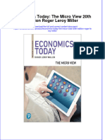 PDF Economics Today The Micro View 20Th Edition Roger Leroy Miller Ebook Full Chapter