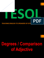 Degrees of Adjective TESOL