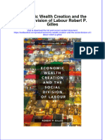 Textbook Economic Wealth Creation and The Social Division of Labour Robert P Gilles Ebook All Chapter PDF