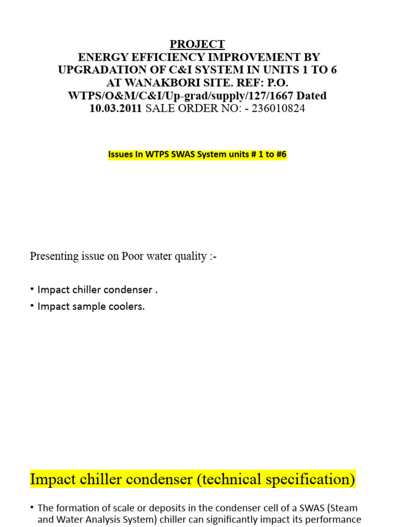 Water Quality Ppt With Technical Overview Download Free Pdf Water