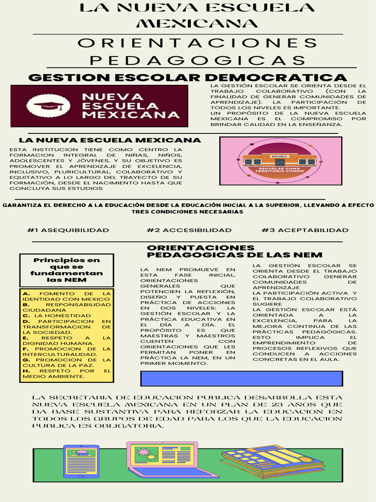 Principios de la Nueva Escuela Mexicana | PDF | Escuelas | Educación de ...