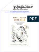 Textbook Domestication Gone Wild Politics and Practices of Multispecies Relations Heather Anne Swanson Ebook All Chapter PDF
