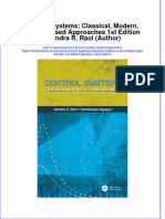 PDF Control Systems Classical Modern and Ai Based Approaches 1St Edition Jitendra R Raol Author Ebook Full Chapter