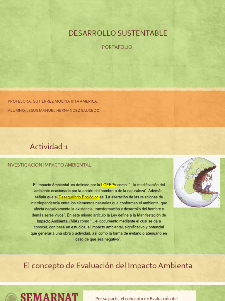 DESARROLLO SUSTENTABLE | PDF | Sustentabilidad | Entorno natural