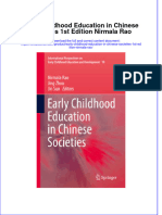 Textbook Early Childhood Education in Chinese Societies 1St Edition Nirmala Rao Ebook All Chapter PDF