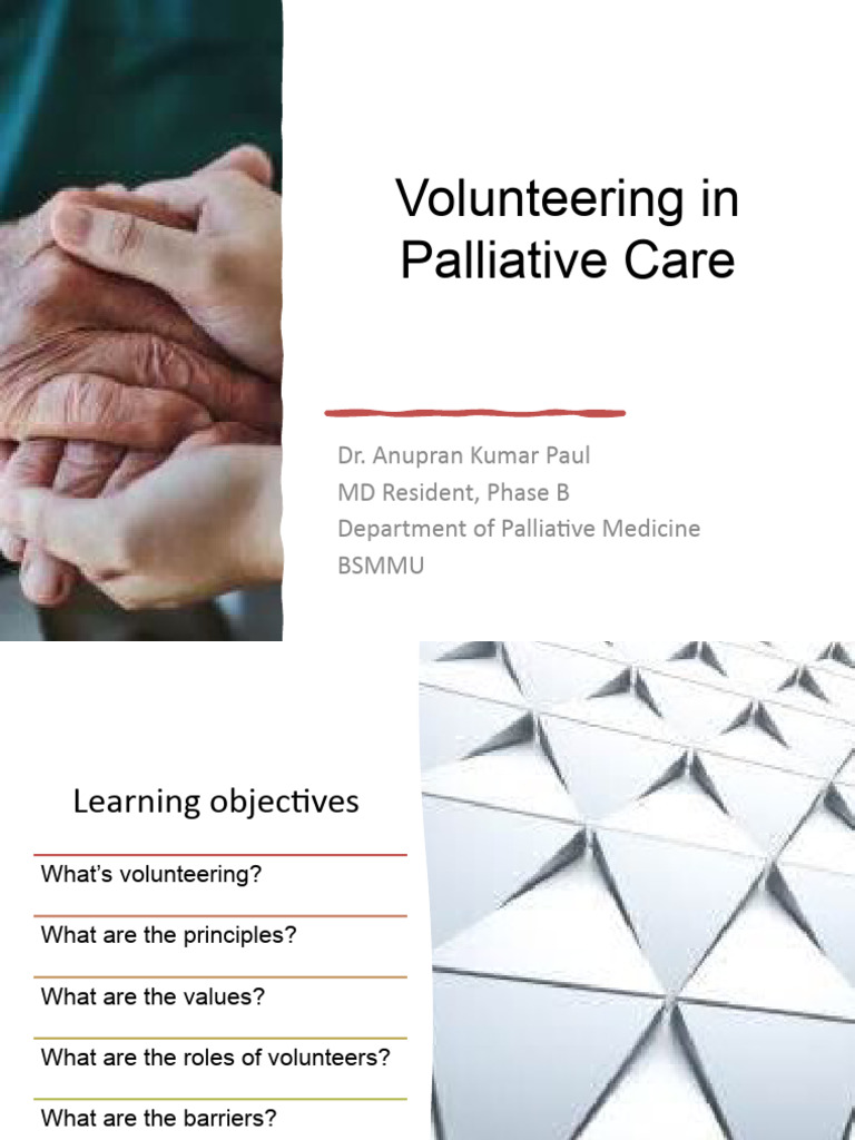 Volunteering in Palliative Care Guide | PDF | Hospice | Palliative Care