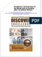 Textbook Discover Excellence An Overview of The Shingo Model and Its Guiding Principles 1St Edition Plenert Ebook All Chapter PDF