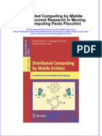 PDF Distributed Computing by Mobile Entities Current Research in Moving and Computing Paola Flocchini Ebook Full Chapter