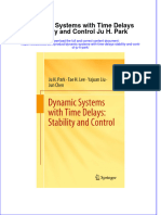 PDF Dynamic Systems With Time Delays Stability and Control Ju H Park Ebook Full Chapter