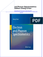 PDF Electron and Phonon Spectrometrics 1St Edition Chang Q Sun Ebook Full Chapter
