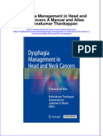 Download textbook Dysphagia Management In Head And Neck Cancers A Manual And Atlas Krishnakumar Thankappan ebook all chapter pdf 