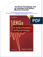 Download textbook Ekgs For The Nurse Practitioner And Physician Assistant 2Nd Edition Maureen Knechtel ebook all chapter pdf 