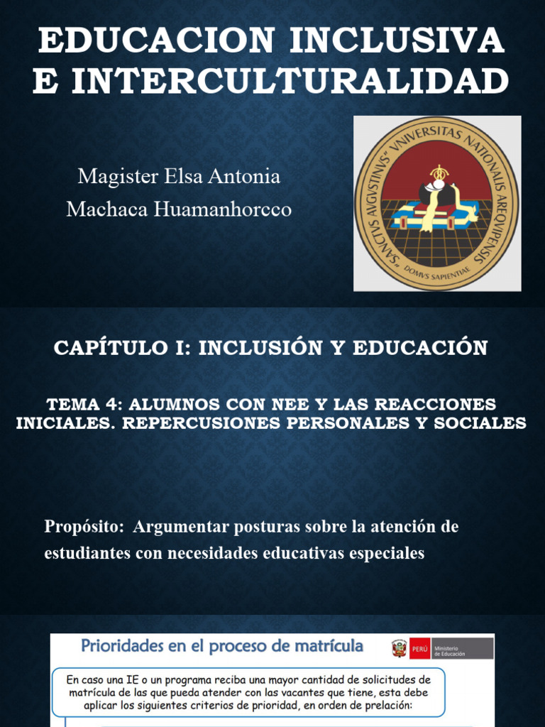 Tema 4 Educación Inclusiva | PDF
