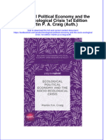 Textbook Ecological Political Economy and The Socio Ecological Crisis 1St Edition Martin P A Craig Auth Ebook All Chapter PDF