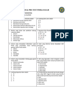 SOAL PRE TEST FISIKA DASAR Viskositas-1