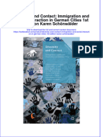 Textbook Diversity and Contact Immigration and Social Interaction in German Cities 1St Edition Karen Schonwalder Ebook All Chapter PDF