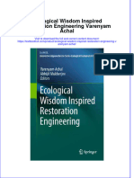 Textbook Ecological Wisdom Inspired Restoration Engineering Varenyam Achal Ebook All Chapter PDF