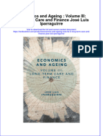 Download pdf Economics And Ageing Volume Iii Long Term Care And Finance Jose Luis Iparraguirre ebook full chapter 