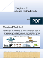Chapter 10 Work Study and Method Study
