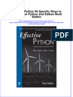 Download pdf Effective Python 90 Specific Ways To Write Better Python 2Nd Edition Brett Slatkin ebook full chapter 