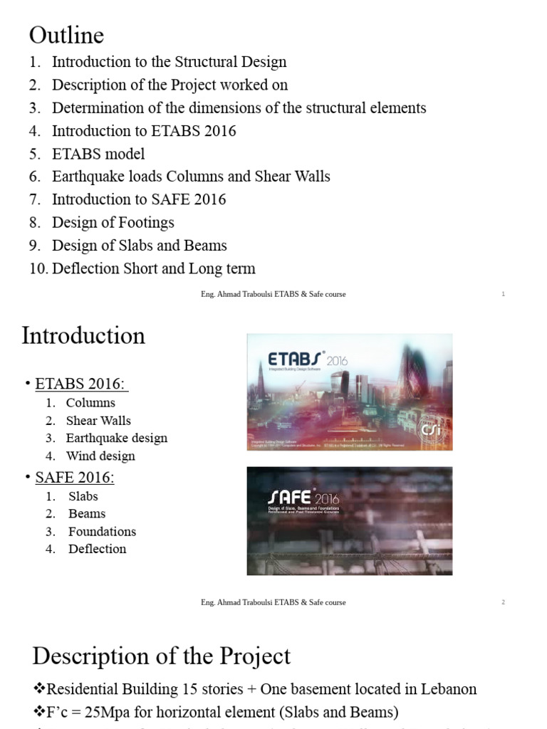 ETABS & SAFE Structural Design Course | PDF | Beam (Structure ...