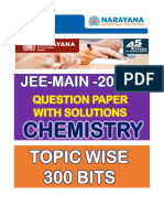 Chemistry Jee Main Shift-1 Total Questions Topic Wise