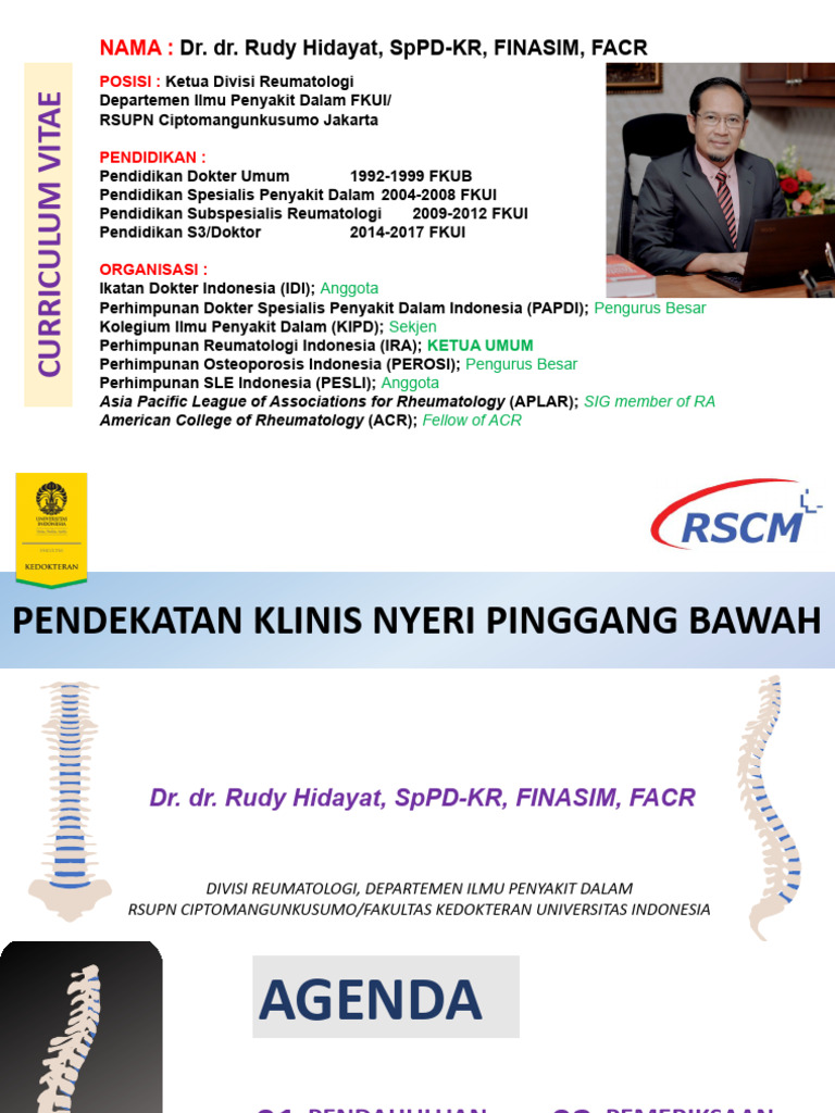 Profil Dr. Rudy Hidayat, SpPD-KR | PDF