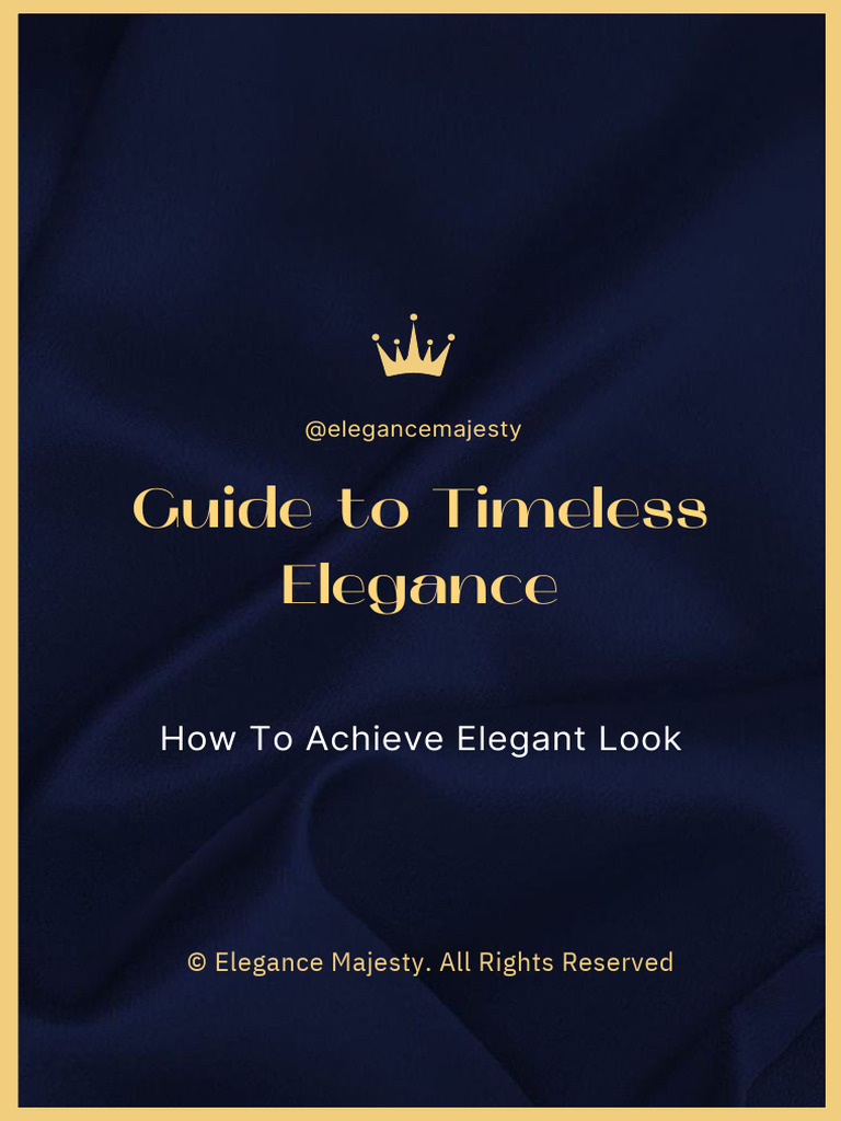 Timeless Elegance Style Guide | PDF | Clothing | Sweater