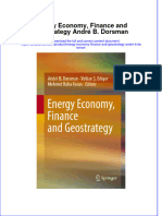 Textbook Energy Economy Finance and Geostrategy Andre B Dorsman Ebook All Chapter PDF