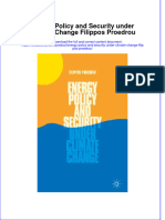 Textbook Energy Policy and Security Under Climate Change Filippos Proedrou Ebook All Chapter PDF
