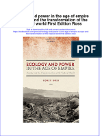 Textbook Ecology and Power in The Age of Empire Europe and The Transformation of The Tropical World First Edition Ross Ebook All Chapter PDF