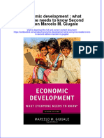 Textbook Economic Development What Everyone Needs To Know Second Edition Marcelo M Giugale Ebook All Chapter PDF
