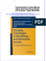 Textbook Emerging Technologies in Data Mining and Information Security Proceedings of Iemis 2018 Volume 1 Ajith Abraham Ebook All Chapter PDF