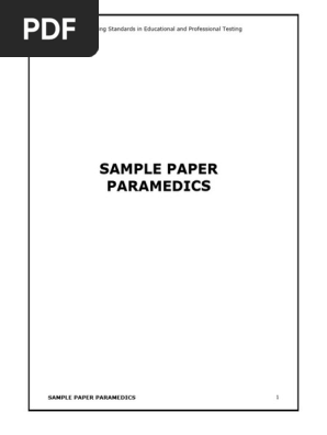 NTS sample for paramadics