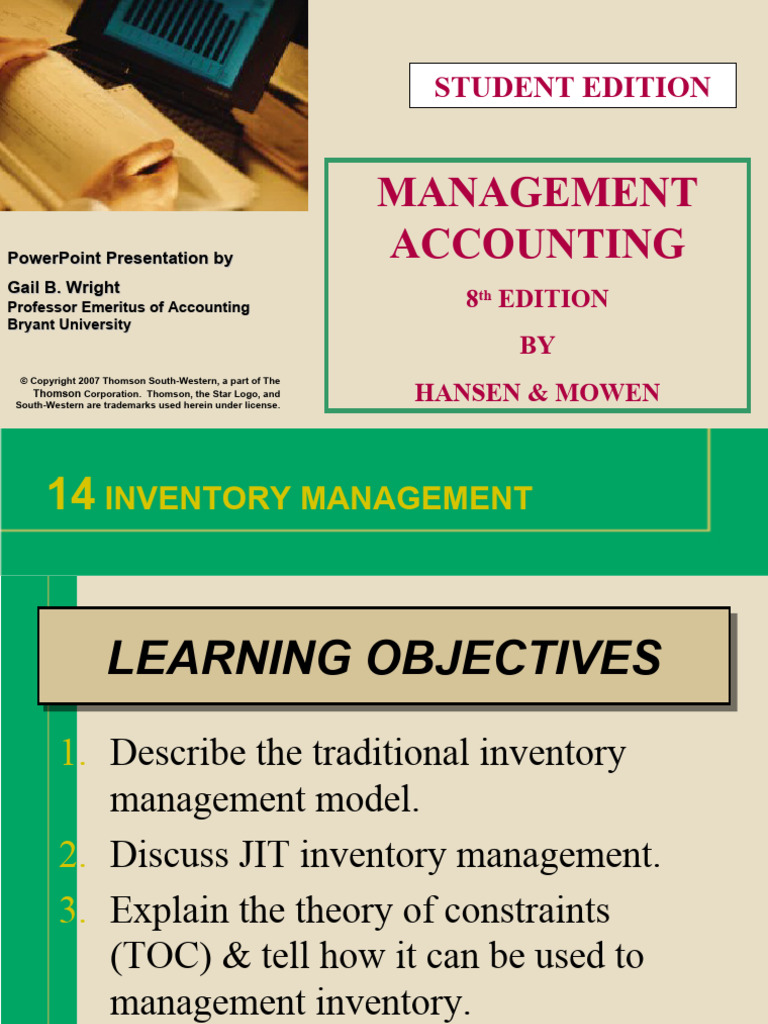 Mahm8e Chapter14. Inventory Management | PDF | Lean Manufacturing ...