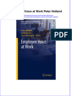 Download textbook Employee Voice At Work Peter Holland ebook all chapter pdf 