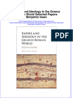 Download textbook Empire And Ideology In The Graeco Roman World Selected Papers Benjamin Isaac ebook all chapter pdf 