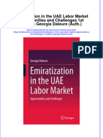 Textbook Emiratization in The Uae Labor Market Opportunities and Challenges 1St Edition Georgia Daleure Auth Ebook All Chapter PDF