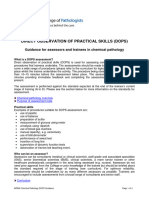 Chemical Pathology DOPS Guidance