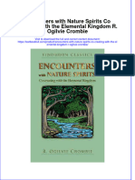 Download textbook Encounters With Nature Spirits Co Creating With The Elemental Kingdom R Ogilvie Crombie ebook all chapter pdf 