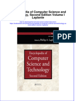 Download textbook Encyclopedia Of Computer Science And Technology Second Edition Volume I Laplante ebook all chapter pdf 