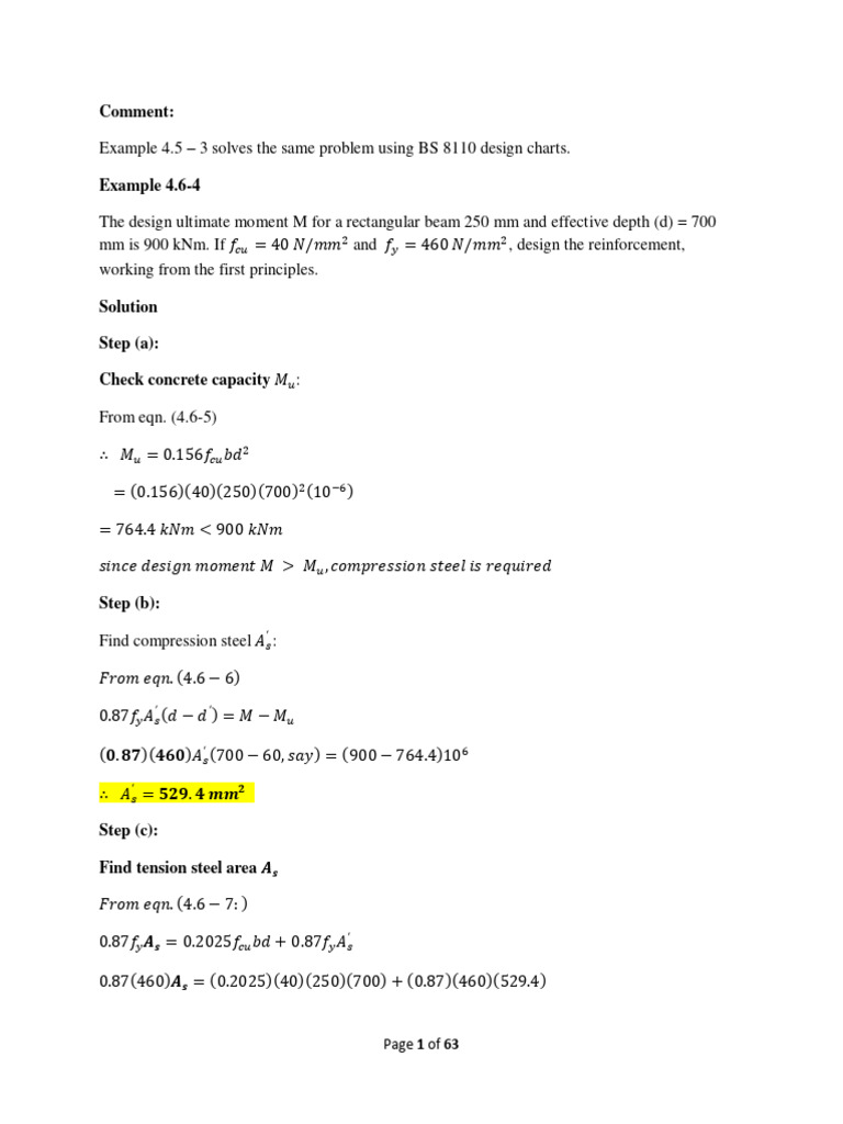 Comment:: Page 1 of 63 | PDF | Civil Engineering | Mechanical Engineering