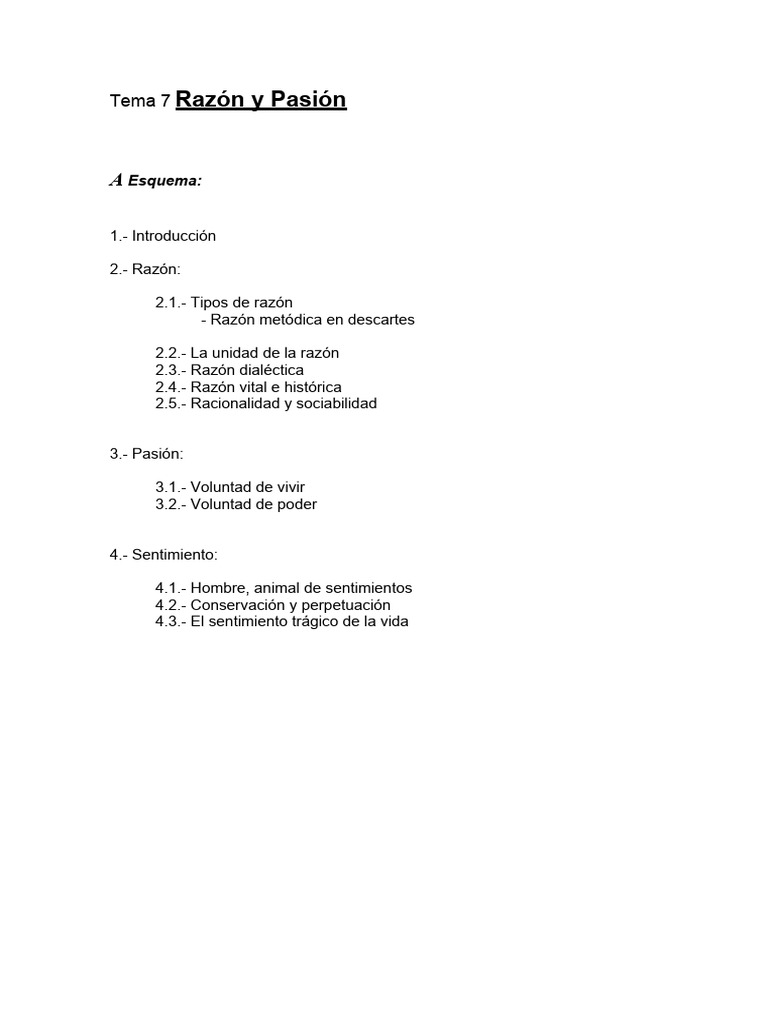Razón y Pasión: Conceptos Clave en Filosofía | PDF | Razón | Dialéctico