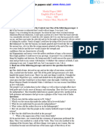 UP Board Intermediate General English Sample Paper
