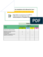 Feuille de relevés VSM