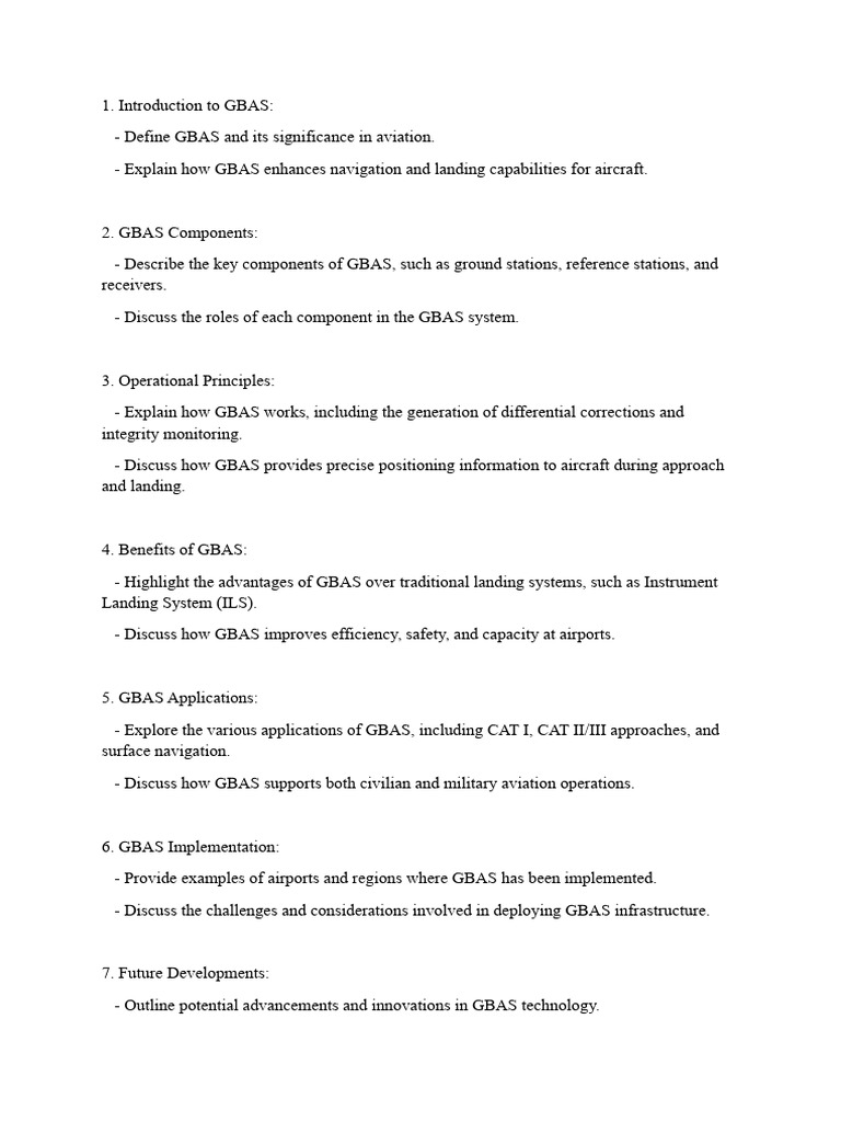 Understanding GBAS in Aviation Systems | PDF | Computers | Technology ...