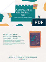 Yellow and Green Illustrated Journalism Presentation