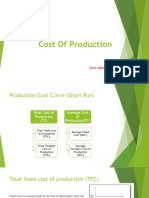 Cost of Production