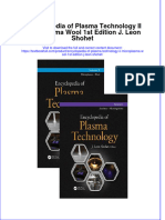 Download textbook Encyclopedia Of Plasma Technology Ii Microplasma Wool 1St Edition J Leon Shohet ebook all chapter pdf 